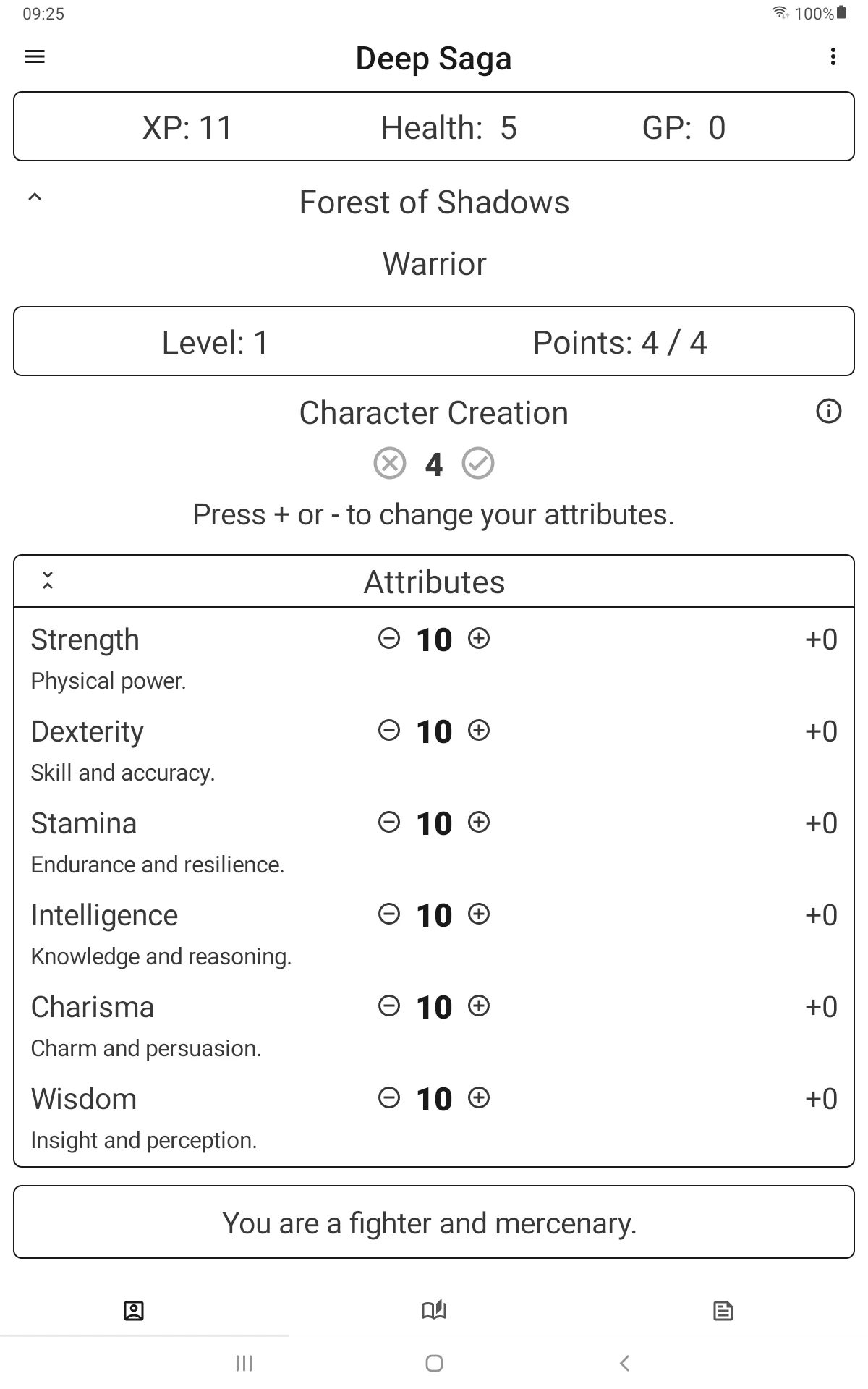 Deep Saga: AI Text RPG screenshot